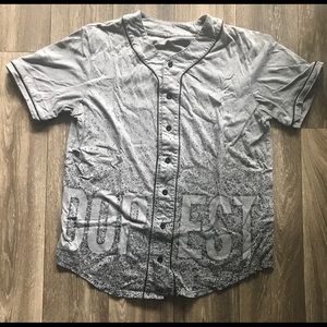 Carbon “Dopest” Oversized Baseball Tee